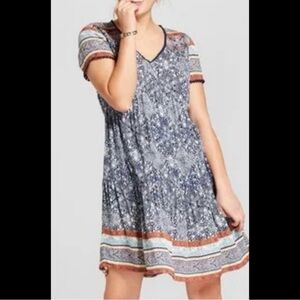 Knox Rose Boho 100% Rayon dress  Size Large